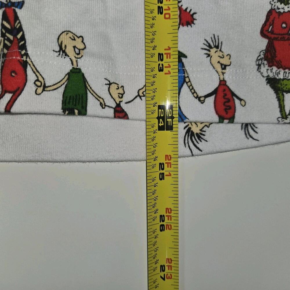Pottery Barn Kids Adult Dr. Seuss's The Grinch Flannel Pajama Shirt sz S - Picture 8 of 9
